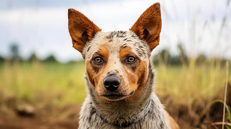 The featured image for this article could be a photo of a Blue Heeler or Red Heeler cattle dog in a