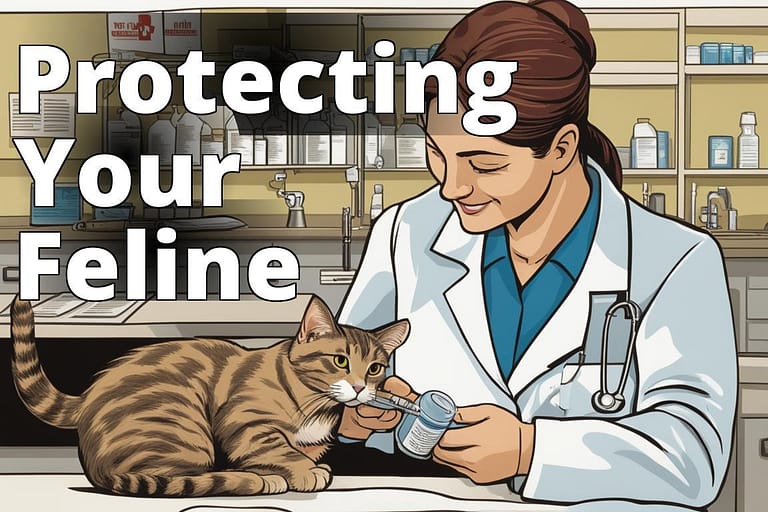 The featured image should contain a close-up of a cat receiving the FVRCP vaccine from a veterinaria