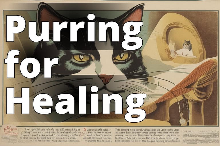 The featured image should contain a close-up of a cat's face while purring