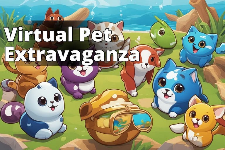 The featured image should contain a colorful and captivating illustration of various virtual pets or