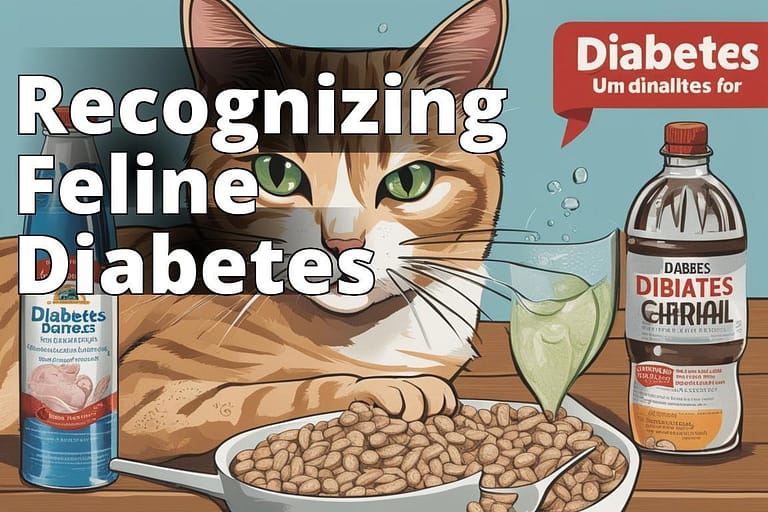 The featured image should contain an illustration of a cat displaying symptoms of diabetes